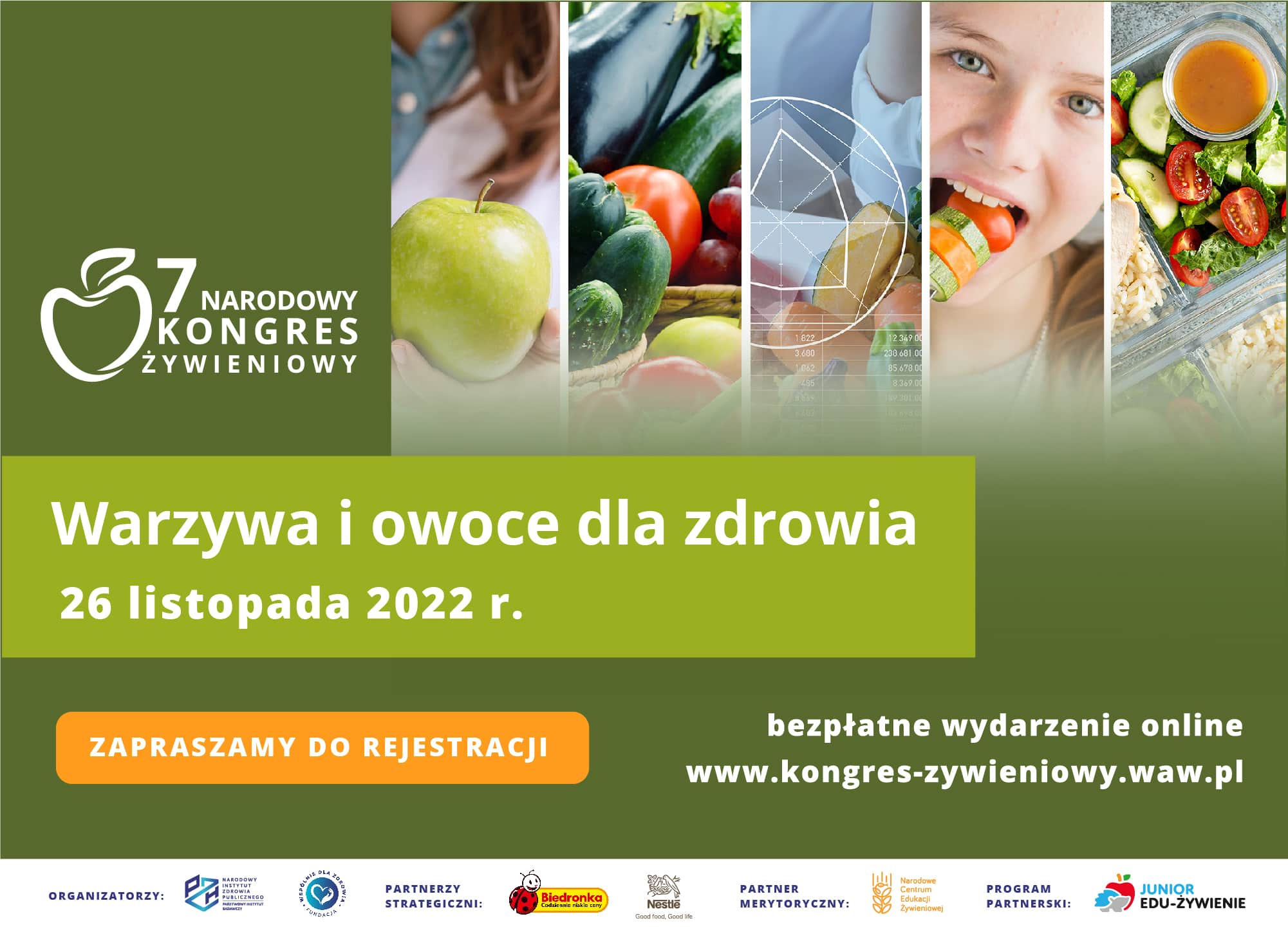 Read more about the article VII Narodowy Kongres Żywieniowy pod hasłem: „Warzywa i owoce dla zdrowia”